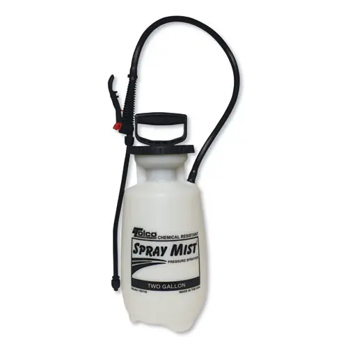 TOLCO® Chemical Resistant Tank Sprayer, 2 gal, 0.63" x 28" Hose, White