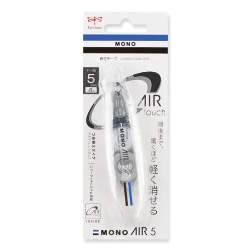 Tombow® MONO Air Pen-Type Correction Tape, Refillable, Clear Applicator, 0.19" x 236"