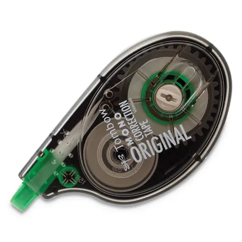 Tombow® MONO Correction Tape, Non-Refillable, Gray/Clear Applicator, 4/Pack
