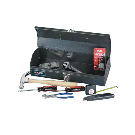 16-Piece Assorted Tool Kit with Metal Box