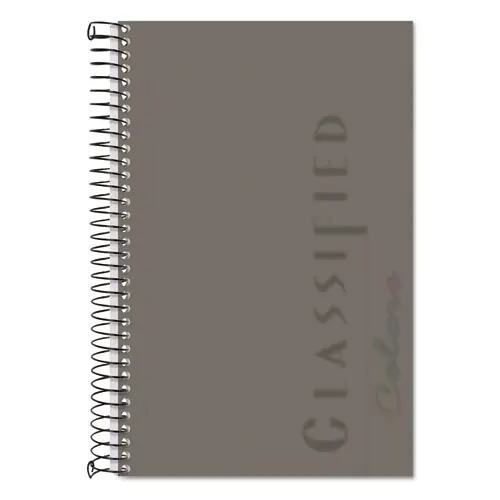 TOPS™ Color Notebooks, 1-Subject, Narrow Rule, Graphite Cover