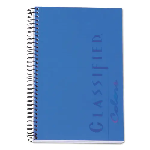 TOPS™ Color Notebooks, Narrow Rule, 1-Subject, Indigo Blue Cover, 100 Sheets, 8.5 x 5.5"