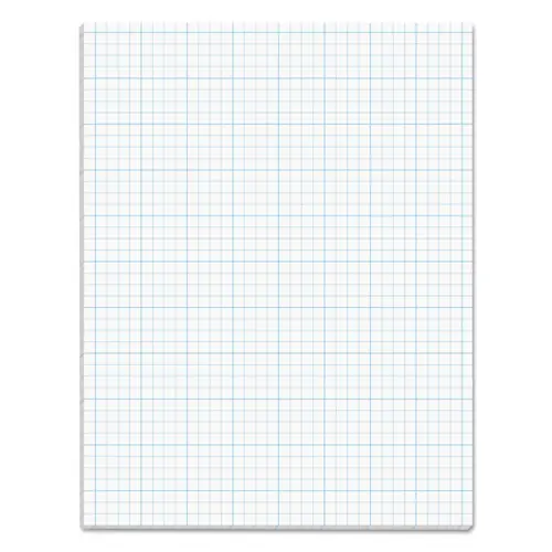 TOPS™ Cross Section Pads, Cross-Section Quadrille Rule, 50 White Sheets, 8.5 x 11 inches