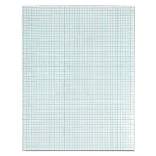 TOPS™ Cross Section Pads, Cross-Section Quadrille Rule, 50 Sheets, 8.5 x 11, White