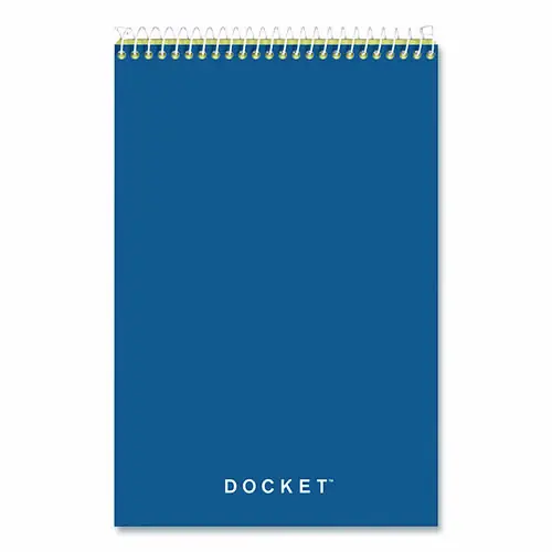 TOPS™ Docket Steno Pad, Gregg Rule, Forest Green Cover, 100 Sheets, 6 x 9, Canary-Yellow