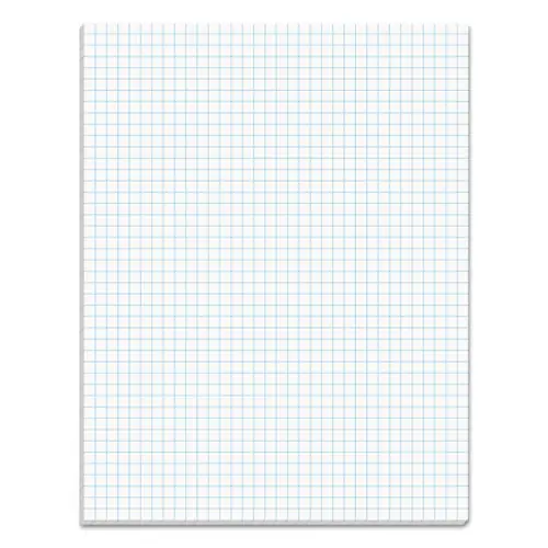 TOPS™ Quadrille Pads, 4 sq/in Rule, 50 Sheets, 8.5" x 11", White
