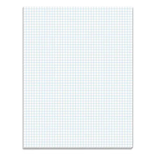 TOPS™ Quadrille Pads, Quadrille Rule (5 sq/in), 50 White 8.5 x 11 Sheets
