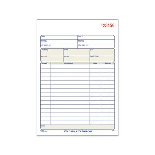 TOPS™ Sales Order Book