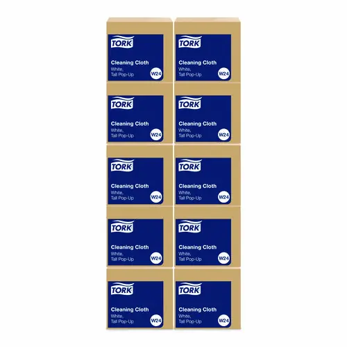 Tork® Cleaning Cloth, White, 100 Wipes/Box, 10 Boxes/Carton