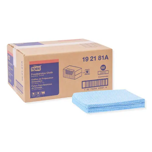 Tork® Foodservice Cloth, 13 x 21, Blue, 240/Carton