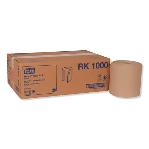 Tork® Hardwound Roll Towel, 1-Ply, Natural, 7.88" x 1,000 ft, 6 Rolls/Carton