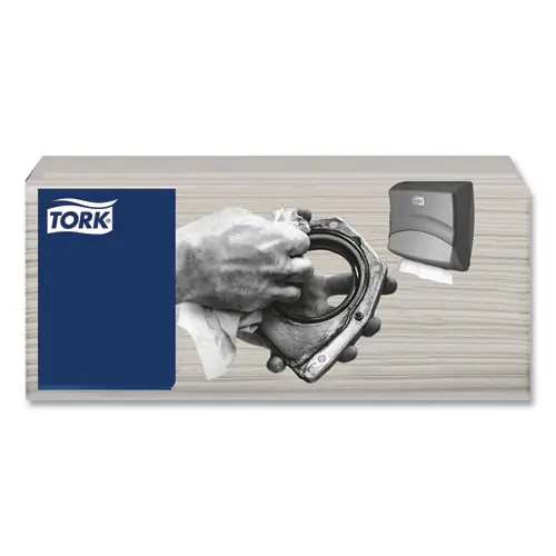 Tork® Industrial Cleaning Cloths, 1-Ply, 16.34" x 14", Gray, 120 Wipes/Pack, 4 Packs/Carton (Non-Stock Item, Extended Delivery Time)