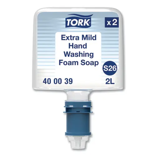 Tork® Mild Foam Soap S26 Refill, Unscented, 2 L, 2/Pack