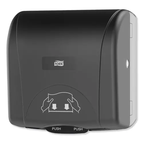 Tork® Mini Mechanical Hand Towel Roll Dispenser, For H71 System, Black - Compact Size, Extended Delivery