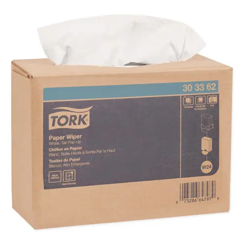 Tork® Multipurpose Paper Wiper, 4-Ply, 9.75 x 16.75, White