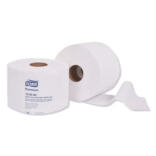 Tork® Premium Bath Tissue Roll with OptiCore, Septic Safe, 2-Ply, White, 800 Sheets/Roll, 36/Carton