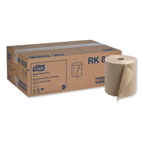 Tork® Universal Hardwound Roll Towel, 1-Ply, 7.88" x 800 ft, Natural, 6/Carton
