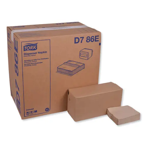 Tork® Universal Masterfold Dispenser Napkins, 1-Ply, Natural, 6000/Carton