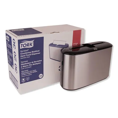 Tork® Xpress Countertop Towel Dispenser, Stainless Steel/Black