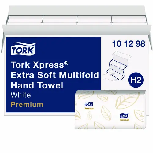 Tork® Xpress Extra Soft Multifold Paper Towels, 2-Ply, White, 94 Towels per Pack, 16 Packs per Carton