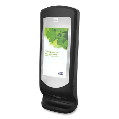 Tork® Xpressnap Stand Napkin Dispenser, Black, 9.25" x 9.25" x 24.5"