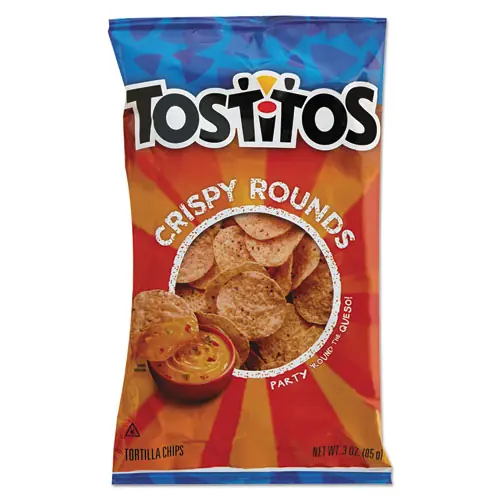 Tostitos® Tortilla Chips Crispy Rounds, 3 oz Bag, 28/Carton