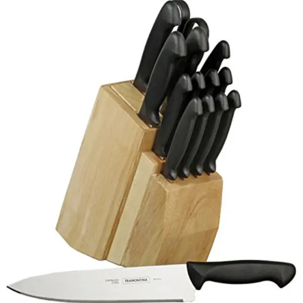 Tramontina 15 Pieces Cutlery Set with Knife Block