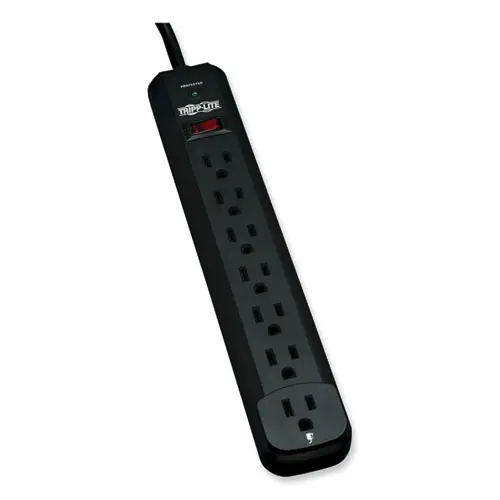 Tripp Lite by Eaton Protect It! Surge Protector, 7 AC Outlets, 12 ft Cord, 1,080 J, Black