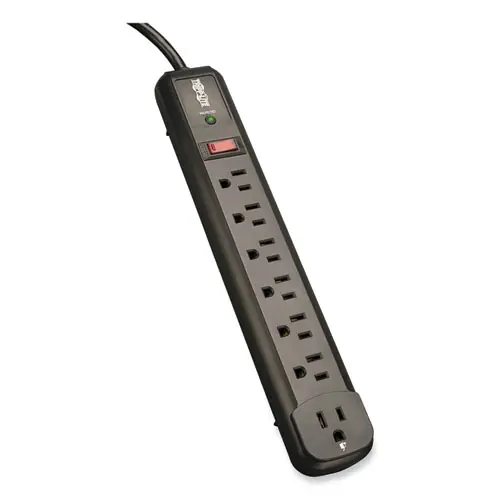Tripp Lite by Eaton Protect It! Surge Protector, 7 AC Outlets, 4 ft Cord, 1,080 J, Black
