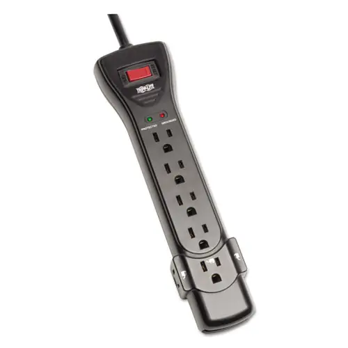 Tripp Lite by Eaton Protect It! Surge Protector, 7 AC Outlets, 7 ft Cord, 2,160 J, Black