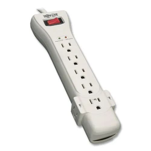 Tripp Lite by Eaton Protect It! Surge Protector, 7 AC Outlets, 7 ft Cord, 2,160 J, Light Gray