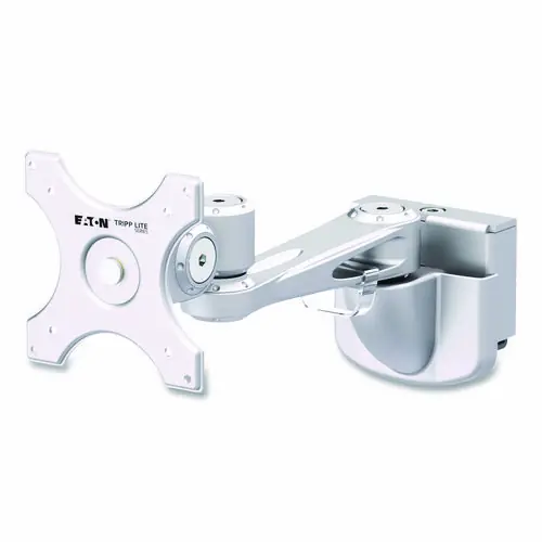 Tripp Lite by Eaton Single-Extension Monitor Mount for Slat Wall System, Silver, Supports 22 lb, Fits 13"-32" Displays
