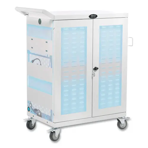 Tripp Lite by Eaton UV Sterilization and Charging Cart, 32 Devices, White