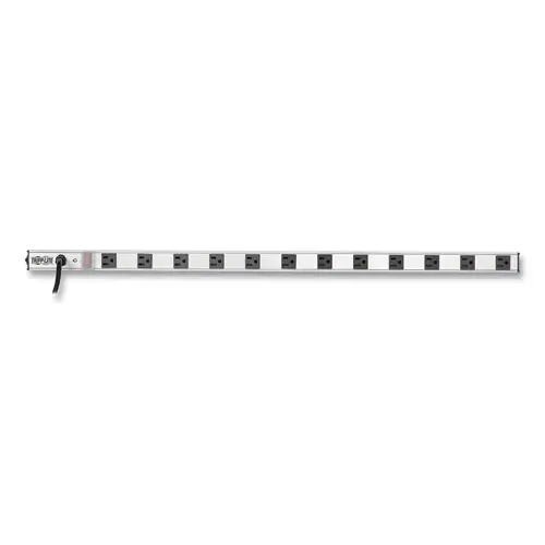 Tripp Lite by Eaton Vertical Power Strip, 12 Outlets, 15 ft Cord, Silver
