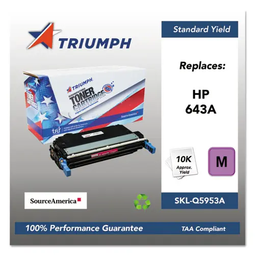 Triumph™ 751000NSH0286 Remanufactured Q5953A (643A) Toner Cartridge, Magenta, 10,000 Page Yield