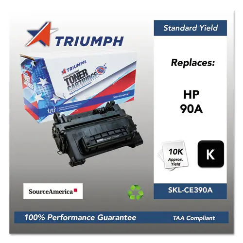 Triumph™ 751000NSH1221 Remanufactured CE390A (90A) Toner Cartridge, Black, 10,000 Page Yield