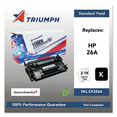 Triumph™ 751000NSH1587 Remanufactured CF226A (26A) Toner, 3,100 Page-Yield, Black