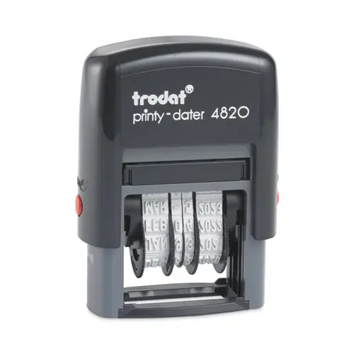 Trodat® Printy Economy Date Stamp, Self-Inking, Black