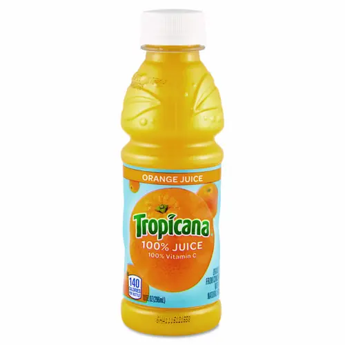 Tropicana® 100% Juice, Orange, 10oz Bottle, 24/Carton
