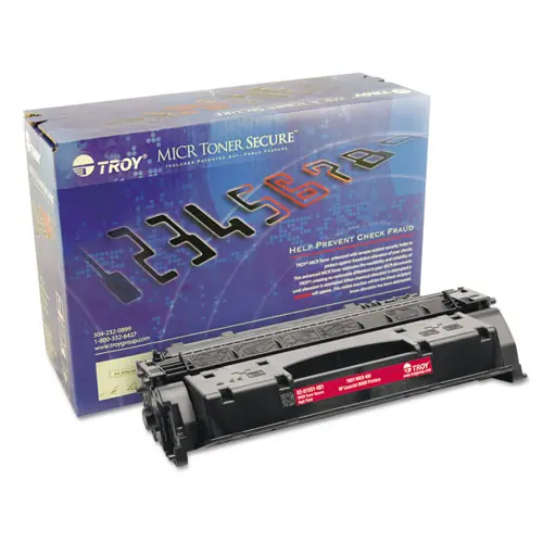 TROY® 0281551001 80X High-Yield MICR Toner Secure, Alternative for HP CF280X, Black