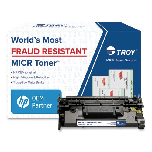 TROY® 0281681001 289X High-Yield MICR Toner Secure, Alternative for HP CF289X, Black