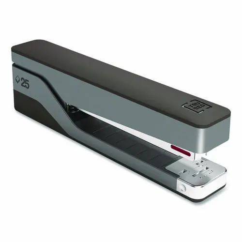 TRU RED™ Desktop Aluminum Full Strip Stapler, 25-Sheet Capacity, Gray/Black