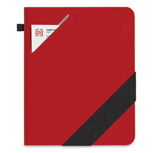 TRU RED™ Large Starter Journal, 1-Subject, Narrow Rule, Red Cover