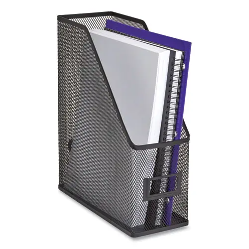 TRU RED™ Mesh Magazine File, Black