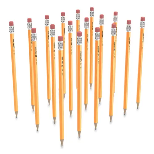 TRU RED™ Pre-Sharpened Wooden Pencils, HB (#2), Black Lead, Yellow Barrel, 24/Pack
