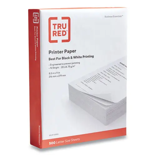 TRU RED™ Printer Paper, 8.5 x 11, 500 Sheets/Ream
