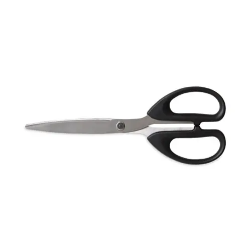 TRU RED™ Stainless Steel Scissors, 7" Long, 2.64" Cut Length, Straight Assorted Color Handles, 2/Pack