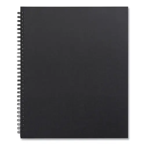 TRU RED™ Wirebound Soft-Cover Project-Planning Notebook, Black Cover, 80 Sheets, 11 x 8.5 Inches