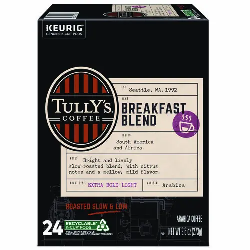 Tully's Coffee® Breakfast Blend Coffee K-Cups, 24/Box