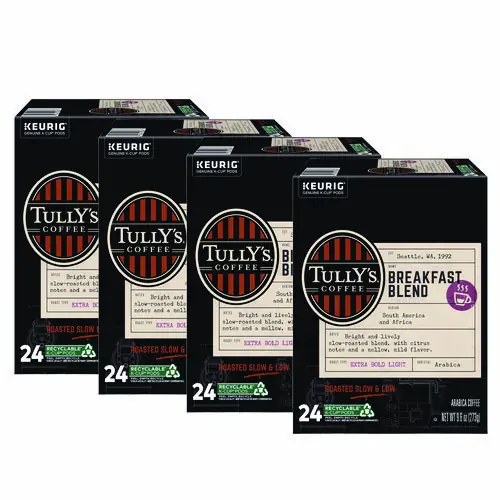 Tully's Coffee® Breakfast Blend Coffee K-Cups, 96/Carton